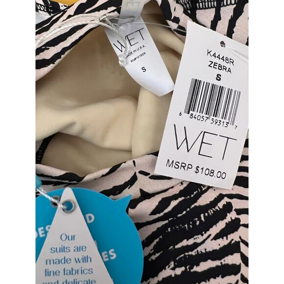 WET Remi Long Sleeve Rash Guard&Callie Bottom Set Zebra XS/S NWT - Picture 6 of 6